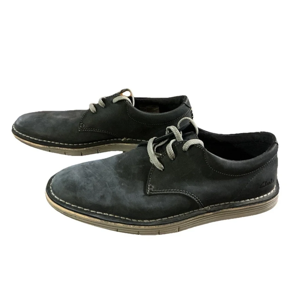 Collection By Clark's  Men's Forge Vibe Oxford‎ Shoes Navy Leather SIZE 7 M